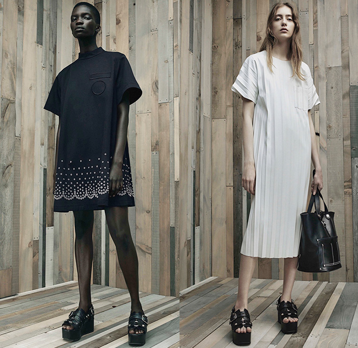 Alexander Wang 2016 Resort Cruise Pre-Spring Womens Lookbook Presentation - Denim Jeans Flare Cropped Pants Sleeveless Leather Belt Zipper Crop Top Midriff D-Ring Wide Leg Wide Trousers Palazzo Pants Sweatshirt Lace Noodle Spaghetti Strap Knit Sweater Jumper Perforated Skirt Frock Shirtparka Shorts Cargo Pockets Shirtdress Accordion Pleats Dress Sandals Wrap Outerwear Blazer Alexander Wang 2016 Resort Cruise Pre-Spring Womens Lookbook Presentation - Denim Jeans Flare Cropped Pants Sleeveless Leather Belt Zipper Crop Top Midriff D-Ring Wide Leg Wide Trousers Palazzo Pants Sweatshirt Lace Noodle Spaghetti Strap Knit Sweater Jumper Perforated Skirt Frock Shirtparka Shorts Cargo Pockets Shirtdress Accordion Pleats Dress Sandals Wrap Outerwear Blazer