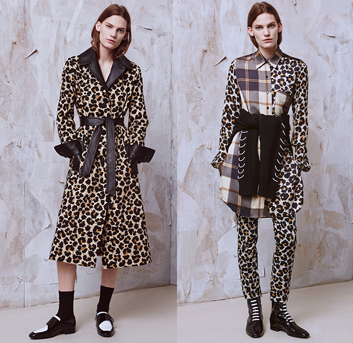 EDUN 2016 Resort Cruise Pre-Spring Womens Lookbook Presentation - La Sape Sapeur Dandy 1950s Fifties Animal Jungle Leopard Cheetah Shirtdress Blousedress Coatdress Plaid Tartan Outerwear Coat Jacket Pants Trousers Knit Sweater Jumper Blouse Long Sleeve Vest Waistcoat Cardigan Embroidery Adornments Dress Gown Eveningwear Accordion Pleats Skirt Frock Stripes Strap D-ring Moto Motorcycle Biker Rider Leather