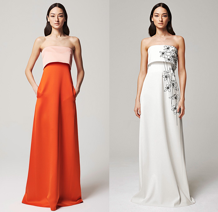 Escada 2016 Resort Cruise Pre-Spring Womens Lookbook Presentation - Denim Jeans Blouse Scarf Wide Leg Trousers Palazzo Pants Outerwear Coat Blazer Knit Weave Fringes Ornamental Print Decorative Art Silk Wrap Waistcoat Angular Hem Flowers Florals Roses Ruffles Lace Dress Gown Embroidery Embellishments