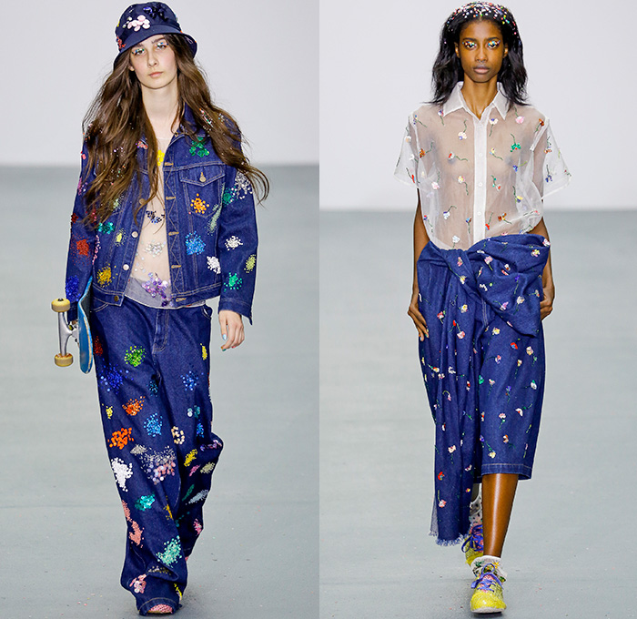 Ashish 2016 Spring Summer Womens Runway Looks | Denim Jeans Fashion ...