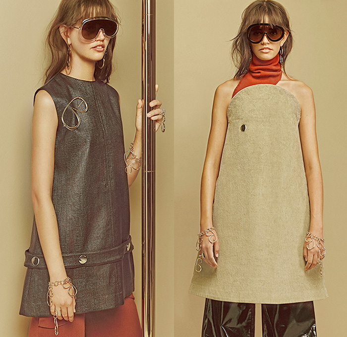 BACK by Ann-Sofie Back 2016 Spring Summer Womens Lookbook Presentation - Fashion Week Stockholm Sweden - Back To The Beach Outerwear Coat Coatdress Wide Leg Trousers Palazzo Pants Culottes Gauchos Knit Sweater Jumper Flap Button Sleeveless Pants Trousers Jacket Wrap Wide Lapel Cutout Curved Concave Hem Asymmetrical Sunglasses Shades Strap Dress Scarf Neckwear Leg Warmers Hat Lace Cords Corduroy Belt