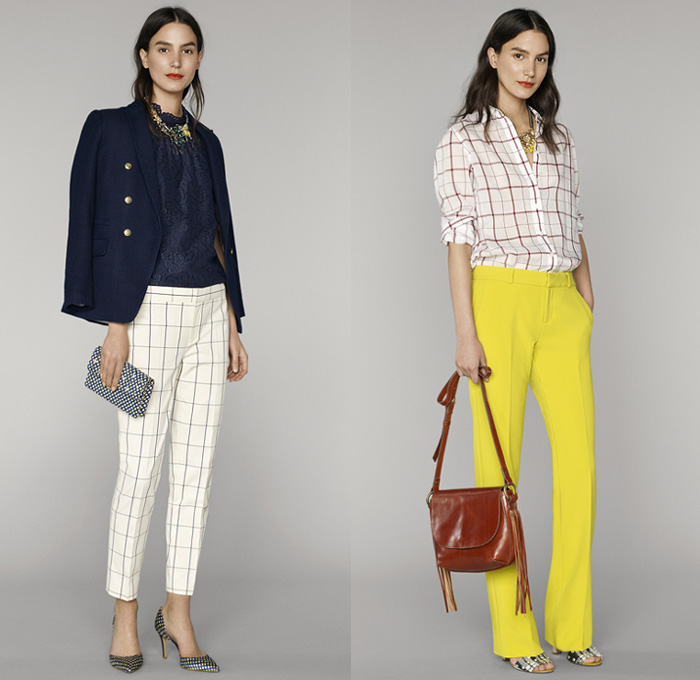 Banana Republic 2016 Summer Womens Lookbook Presentation - The South Denim Jeans Moto Motorcycle Biker Rider Leather Outerwear Jacket Blazer Snake Reptile Knit Sweater Jumper Stripes Flowers Floral Botanical Print Windowpane Grid Check Blouse Wide Leg Trousers Palazzo Pants Culottes Gauchos Shirtdress Ruffles Sleeveless Skirt Frock Dress Sunglasses Shorts Tote Bag Purse Clutch