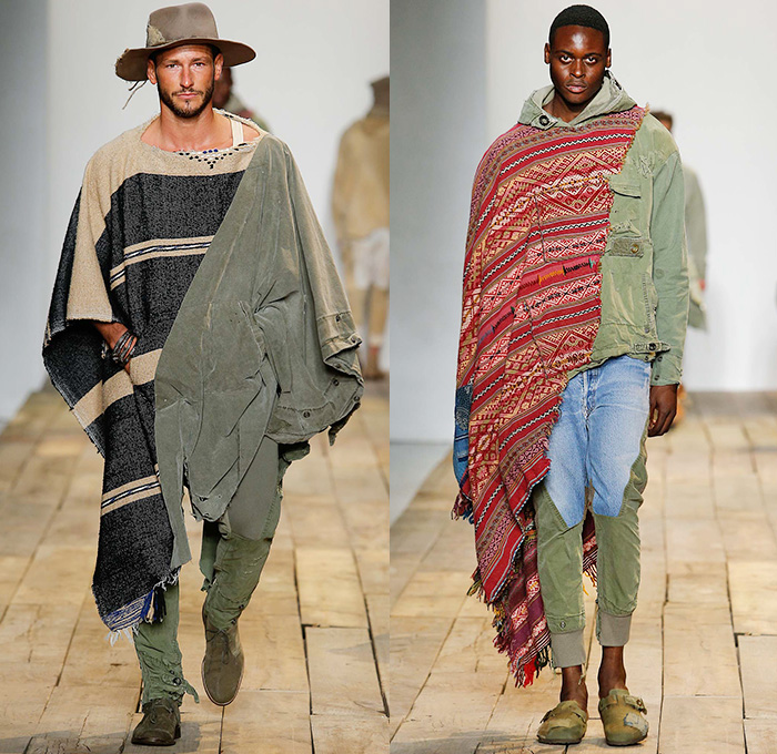 Greg Lauren 2016 Spring Summer Mens Runway Looks | Denim Jeans Fashion Week Runway Catwalks, Shows, Season Collections Lookbooks > Fashion Forward Curation < Trendcast Trendsetting Forecast Styles Spring Summer Fall