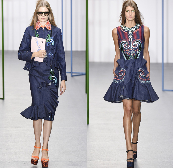 Holly Fulton 2016 Spring Summer Womens Runway Catwalk | Denim Jeans ...