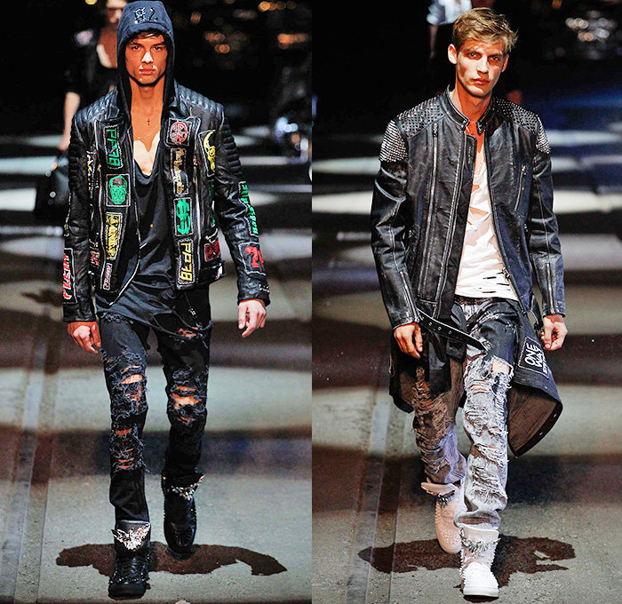 Philipp Plein 2016 Spring Summer Mens Runway Catwalk Looks | Denim ...