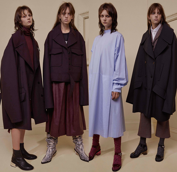 MM6 Maison Margiela 2017 Pre Fall Autumn Womens Lookbook Presentation - Oversized Outerwear Coat Knit Sweater Rose Flowers Floral Zebra A-line Dress Flare Pants Trousers Wide Bell Sleeves Silk Satin Turtleneck Crinoline Mesh Net Cinch Sweaterdress Tweed Wool Jacket Blazer Midi Skirt Sweatshirt Collar Panel Shirtdress Cargo Pockets Cardigan Asymmetrical Hem High Slit Bleached Denim Jeans Crocodile Cowgirl Fragile Boots Chain Purse Clutch