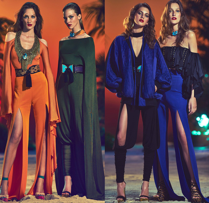 Balmain 2017 Resort Cruise Pre-Spring Womens Lookbook Presentation - Patchwork Denim Jeans Embroidery Bedazzled Metallic Fringes Frayed Raw Hem Tassels Sheer Chiffon Basketweave Knit Sleeveless Cargo Pockets Cloak Cape Wide Leg Trousers Palazzo Pants Flare High Slit Wide Belt Zipper Coatdress Skirt Frock Drawstring Bomber Jacket Suede Leather Mesh Patchwork Ruffles Balloon Sleeves Silk Satin Wrap Kimono Gown Eveningwear Handbag