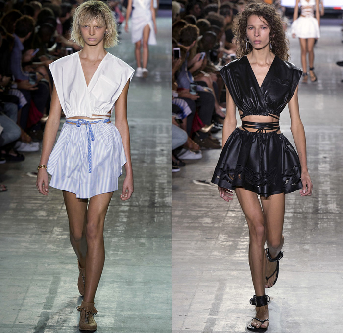 Alexander Wang 2017 Spring Summer Womens Runway Catwalk Looks - New York Fashion Week - Adidas Originals Collaboration Denim Jeans Lingerie Lace Edges Boudoir Slip Dress Silk Satin Embroidery Sheer Chiffon Tulle Voile Vest Waistcoat Sleeveless Wrap Around Neoprene Drawstring Shorts Mini Skirt Crop Top Midriff Swim Bikini Jacket Blazer Skirt Frock Noodle Strap Cargo Pockets Plaid Check Tunic Sweater Contrast Stitching Ruffles Cross Halterneck Onesie Jumpsuit Kimono Wrap Cutout Shoulders Shorts Strapless Gown Handbag Clutch Lanyard Metal Rings BIC Lighter Nail Cutter