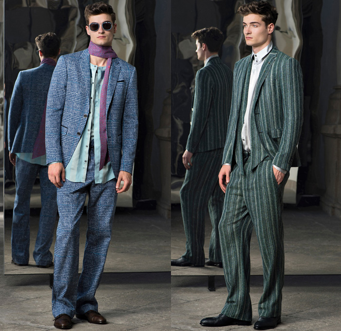 Trussardi 2017 Spring Summer Mens Lookbook Presentation - Milano Moda Uomo Collezione Milan Fashion Week Italy - Outerwear Coat Wool Blazer Suede Scarf Snakeskin Face Illustration Sweater Jumper Elastic Hem Cardigan White Ensemble Plaid Bootcut Bootleg Trousers Knitwear Oxfords Sunglasses Boots Sleepwear Pajamas Lounge Pop Art Boxing Shorts Bag