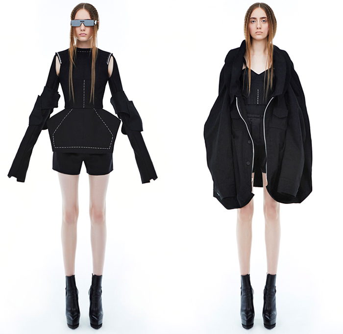 Vera Wang 2018-2019 Fall Autumn Winter Womens Lookbook Presentation - Mode à Paris Fashion Week France - The Tudors 16th Century England Madonna Structural Sculptural Angular Medieval Warrior Bulb Bloated Lace Velvet Panels Satin Coat Jacket Knit Sweater Elongated Hem Sleeves Cone Bralette Armor Sleeves Crop Top Midriff Cargo Pockets Pantsuit Strapless Cutout Shoulders Peplum Dome Bell Skirt Shorts Super Flare Dress Gown Eveningwear Tutu Draped Platform Shoes Boots Sunglasses Shades