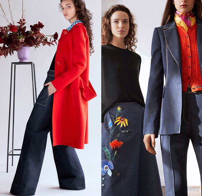Carolina Herrera 2018 Pre Fall Autumn Womens Looks | Denim Jeans ...