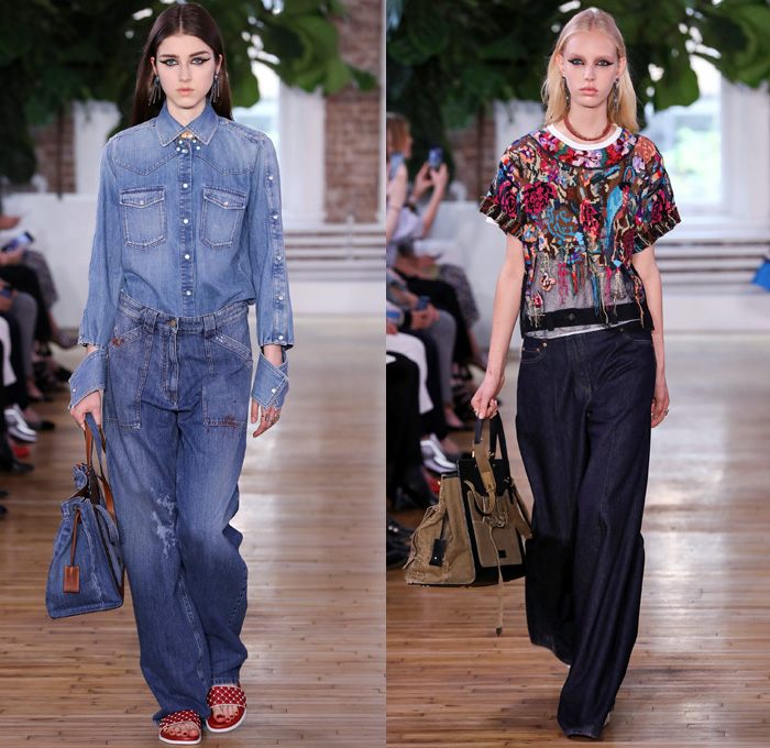 Valentino 2018 Resort Cruise Pre-Spring Womens Runway Catwalk Looks Collection - Knit Crochet Threads Weave Fringes Embroidery Adornments Decorated Bedazzled Pop Art Lipstick Lace Ornamental Decorative Art Tribal Ethnic Folk Metallic Studs Sequins Flowers Floral Roses Leaves Foliage Motif Outerwear Trench Coat Anorak Windbreaker Track Jacket Bomber Jacket Shaggy Plush Fur Leather Turtleneck Sweater Jumper Blouse Shirtdress Maxi Dress Goddess Gown Eveningwear Noodle Spaghetti Strap Sheer Chiffon Organza Skirt Frock Accordion Pleats Silk Satin Denim Jeans Cutout Cuffs Slouchy Buttons Wide Leg Trousers Palazzo Pants Slippers Tote Bag Socks High Heels Sneakers Trainers Fanny Pack Waist Pouch Belt Bag