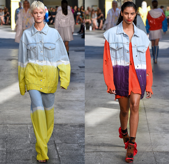 MSGM 2018 Spring Summer Womens Runway Looks | Denim Jeans Fashion 