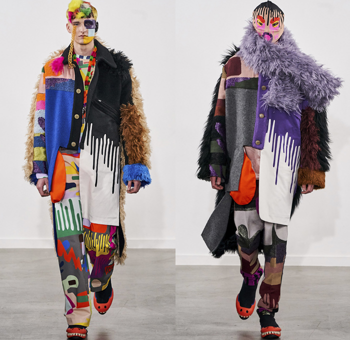 Walter Van Beirendonck 2020-2021 Fall Winter Mens Looks  Denim Jeans  Fashion Week Runway Catwalks, Fashion Shows, Season Collections Lookbooks >  Fashion Forward Curation < Trendcast Trendsetting Forecast Styles Spring  Summer Fall