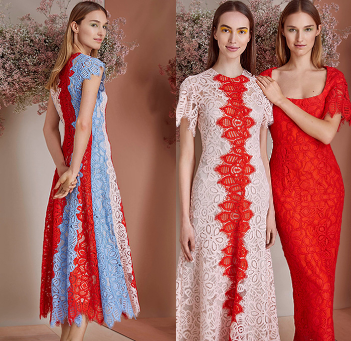 Lela Rose 2019 Pre-Fall Autumn Womens Lookbook Presentation - Cocktail Hour Dress Long Sleeve Blouse Flowers Floral Pellegrina Capelet Geometric Accordion Pleats Sheer Chiffon Lace Embroidery Cutwork Peplum Blazer Silk Satin Noodle Grosgrain Ribbon Strap Halterneck Ruffles Shirtdress Cap Sleeve Plaid Check Wide Leg Pants Lela Rose 2019 Pre-Fall Autumn Womens Lookbook Presentation - Cocktail Hour Dress Long Sleeve Blouse Flowers Floral Pellegrina Capelet Geometric Accordion Pleats Sheer Chiffon Lace Embroidery Cutwork Peplum Blazer Silk Satin Noodle Grosgrain Ribbon Strap Halterneck Ruffles Shirtdress Cap Sleeve Plaid Check Wide Leg Pants