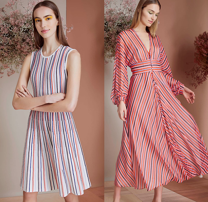Lela Rose 2019 Pre-Fall Autumn Womens Lookbook Presentation - Cocktail Hour Dress Long Sleeve Blouse Flowers Floral Pellegrina Capelet Geometric Accordion Pleats Sheer Chiffon Lace Embroidery Cutwork Peplum Blazer Silk Satin Noodle Grosgrain Ribbon Strap Halterneck Ruffles Shirtdress Cap Sleeve Plaid Check Wide Leg Pants Lela Rose 2019 Pre-Fall Autumn Womens Lookbook Presentation - Cocktail Hour Dress Long Sleeve Blouse Flowers Floral Pellegrina Capelet Geometric Accordion Pleats Sheer Chiffon Lace Embroidery Cutwork Peplum Blazer Silk Satin Noodle Grosgrain Ribbon Strap Halterneck Ruffles Shirtdress Cap Sleeve Plaid Check Wide Leg Pants