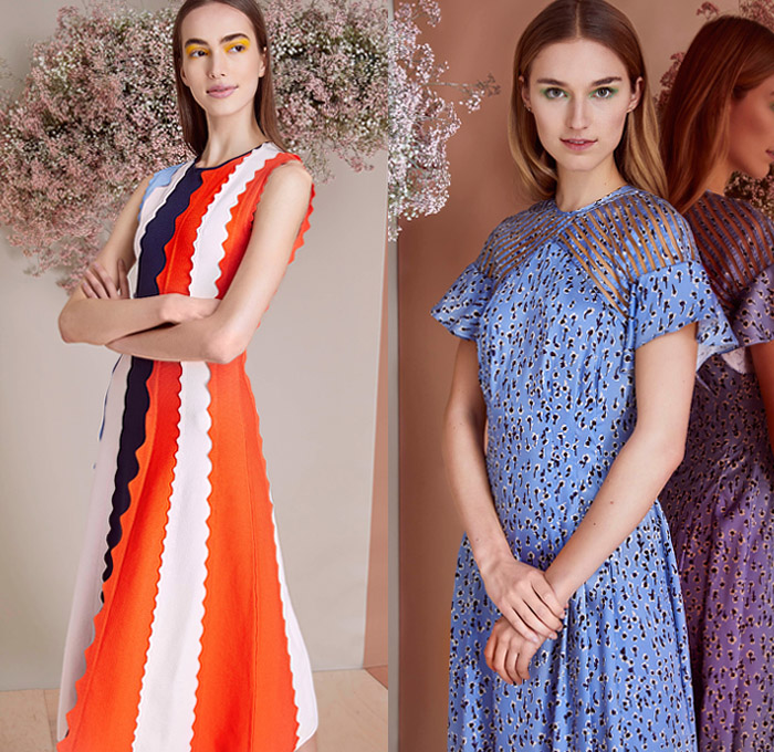 Lela Rose 2019 Pre-Fall Autumn Womens Lookbook Presentation - Cocktail Hour Dress Long Sleeve Blouse Flowers Floral Pellegrina Capelet Geometric Accordion Pleats Sheer Chiffon Lace Embroidery Cutwork Peplum Blazer Silk Satin Noodle Grosgrain Ribbon Strap Halterneck Ruffles Shirtdress Cap Sleeve Plaid Check Wide Leg Pants Lela Rose 2019 Pre-Fall Autumn Womens Lookbook Presentation - Cocktail Hour Dress Long Sleeve Blouse Flowers Floral Pellegrina Capelet Geometric Accordion Pleats Sheer Chiffon Lace Embroidery Cutwork Peplum Blazer Silk Satin Noodle Grosgrain Ribbon Strap Halterneck Ruffles Shirtdress Cap Sleeve Plaid Check Wide Leg Pants