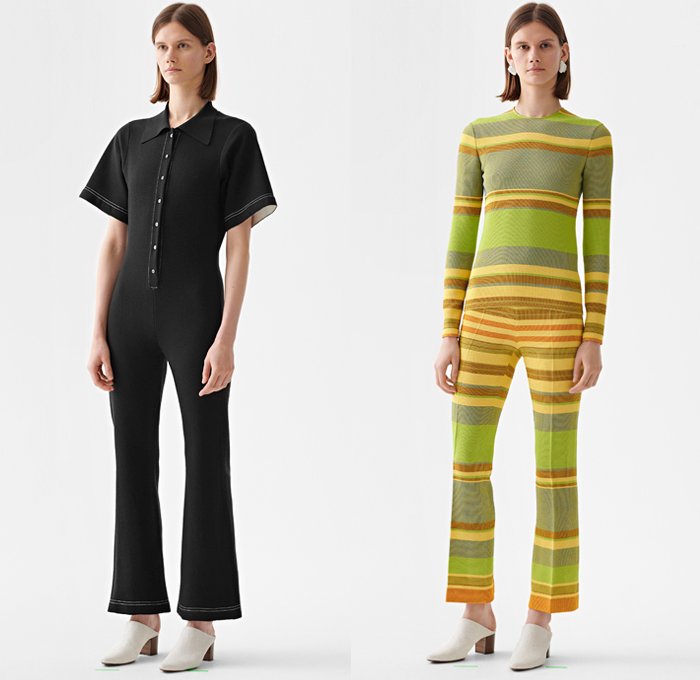 Ports 1961 2019 Resort Cruise Pre-Spring Womens Lookbook Presentation - Contrast Stitching Fringes Threads Cargo Pockets Tied Up Ribbon Grommets Stripes Shoelaces Strings Sheer Chiffon Plaid Check Houndstooth Patchwork Lace Pantsuit Long Sleeve Blouse Tailored Shirt Cross Wrap Tabard Vest Shirtdress One Shoulder Asymmetrical Onesie Jumpsuit Coveralls Playsuit Knit Sweater Trench Buttons Cardigan Dress Skirt Crossbody Handbag Tote Baseball Cap Sunglasses Sandals Trainers Running Shoes Clogs