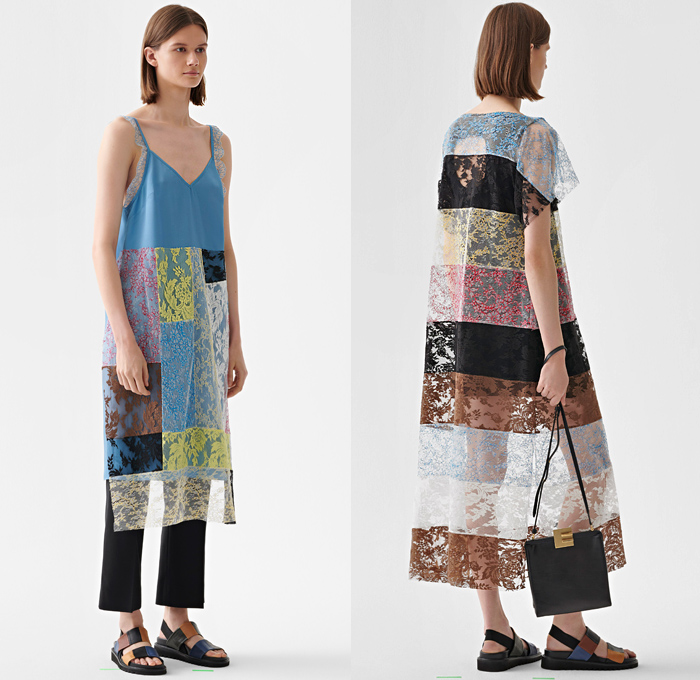 Ports 1961 2019 Resort Cruise Pre-Spring Womens Lookbook Presentation - Contrast Stitching Fringes Threads Cargo Pockets Tied Up Ribbon Grommets Stripes Shoelaces Strings Sheer Chiffon Plaid Check Houndstooth Patchwork Lace Pantsuit Long Sleeve Blouse Tailored Shirt Cross Wrap Tabard Vest Shirtdress One Shoulder Asymmetrical Onesie Jumpsuit Coveralls Playsuit Knit Sweater Trench Buttons Cardigan Dress Skirt Crossbody Handbag Tote Baseball Cap Sunglasses Sandals Trainers Running Shoes Clogs