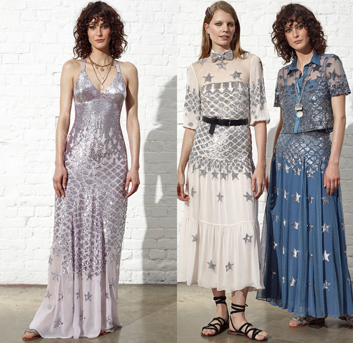 Temperley London 2019 Resort Cruise Pre-Spring Womens Lookbook Presentation - Motor Sports Racing Check Plaid Stars Geometric Rhombus Squares Arrows Hands Sporty Athleisure Trackwear Silk Satin Ruffles Brooch Metallic Embroidery Bedazzled Sequins Sheer Chiffon Tulle Polka Dots Flowers Floral Robe Motorcycle Biker Jacket Knit Sweaterdress Turtleneck Crop Top Blouse Halterneck Pussycat Bow Sleepwear Lounge One Shoulder Wrap Maxi Dress Asymmetrical Skirt Wide Leg Gown Eveningwear Hi-Tops Sandals