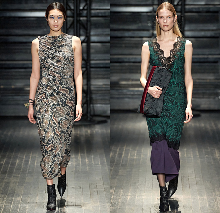 ATLEIN by Antonin Tron 2020-2021 Fall Autumn Winter Womens Runway Catwalk Looks - Mode à Paris Fashion Week France - Anti-Facial Recognition Algorithm Make-Up 1990s Nineties Silk Satin Lingerie Intimates Lace Needlework Embroidery Blurred Flowers Floral Snakeskin Bra Draped Asymmetrical One Shoulder Slip Dress Tuxedo Stripe Pants Quilted Puffer Coat Jacket Hanging Sleeve Patchwork Crop Top Midriff Handbag Purse Stockings Socks Oxfords Boots