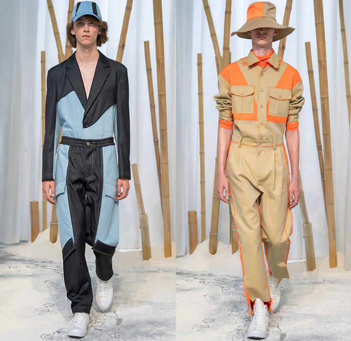 Feng Chen Wang 2020 Spring Summer Mens Runway | Denim Jeans Fashion ...