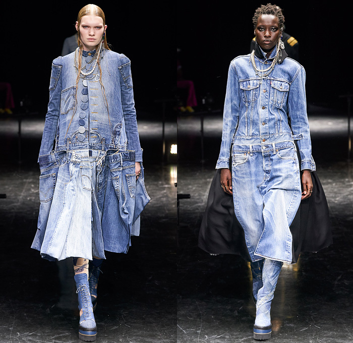 Jean Paul Gaultier 2021-2022 Fall Winter Couture Womens  Denim Jeans  Fashion Week Runway Catwalks, Fashion Shows, Season Collections Lookbooks > Fashion  Forward Curation < Trendcast Trendsetting Forecast Styles Spring Summer Fall