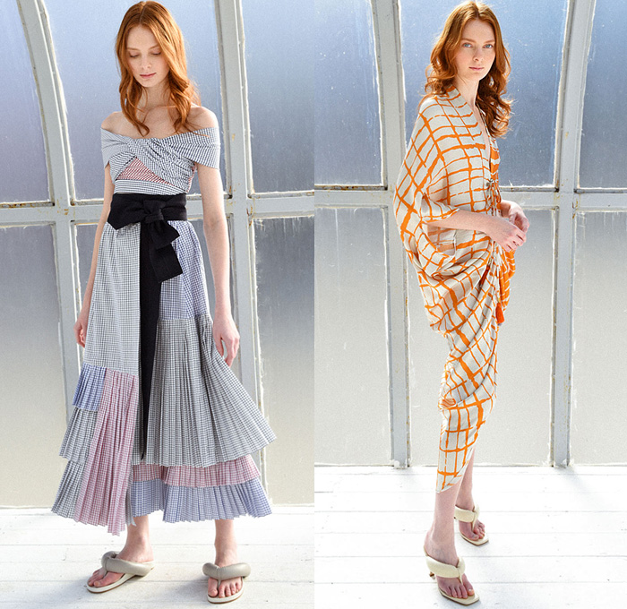 Silvia Tcherassi 2021 Pre-Fall Autumn Womens Lookbook Presentation - Once Upon A Time Embellished Mesh Lace Eyelets Geometric Print Tied Know Noodle Strap Sleeveless Strapless Damsel Prarie Dress Dots Silk Draped Tiered Accordion Pleats Flowers Floral Ruffles Peplum Pantsuit Blazer Check Embroidery Blouse Stripes Knit Patchwork Cardigan Sweater Scribble Script Coat Midi Skirt 