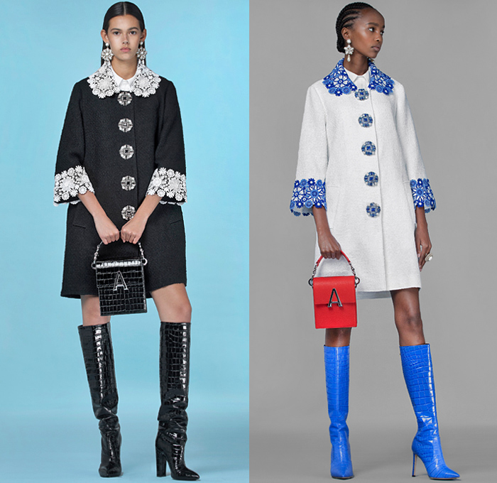 Andrew Gn 2021 Spring Summer Womens Lookbook Presentation - May There Be Light - Flowers Floral Daffodil Plants Butterflies Accordion Pleats Strapless Pads Poufy Shoulders Puff Sleeves Mockneck Blouse Cape Pellegrina Damsel Prairie Dress Puritan Collar Lace Eyelets Tweed Bedazzled Gems Jewels Crystals Beads Embroidery Gown Cutout Denim Jeans Jacket Blazer Coat Broche Sheer Tulle Knit Fringes Wide Leg Palazzo Pants Cutoffs Shorts Scarf Snakeskin Leather Boots Handbag