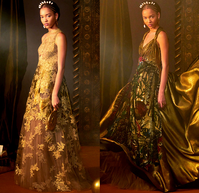 Christian Dior 2021 Spring Womens Collection - Haute Couture Avant Garde High Fashion - Tarot Cards Arcana Symbols 15th Century Visconti-Sforza Deck Bedazzled Trompe L'oeil Embroidery Rouleaux Tube Trim Sequins Beads Crystals Silk Satin Lamé Dévoré Velvet Chiffon Jacquard Brocade Tweed Gold Draped Chenille Sheer Tulle Gauze Latticework Vest Wide Sleeves Miniskirt Coat Robe Poncho Ruffles Cap Sleeve Wide Leg Dress Gown Flowers Fringes Pearls Pleats Beret Tiara Fishnet Veil Mesh Boots