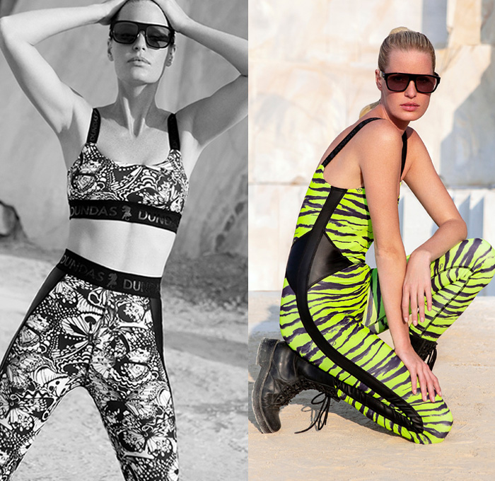 Dundas 2021 Spring Summer Womens Lookbook Presentation - Mode à Paris Fashion Week France - Marble Quarry Naxos Island Greece Athleisure Activewear Crop Top Midriff Butterflies Animal Stripes Zebra Spots Tiles Denim Jeans Onesie Jumpsuit Coveralls Sheer Chiffon Blouse Babydoll One Shoulder Maxi Dress Ruffles Tiered Handkerchief Mullet High-Low Hem Poufy Shoulders Polka Dots Lace Embroidery Under Garment Loungewear Sleepwear Intimates Lace Up Military Boots