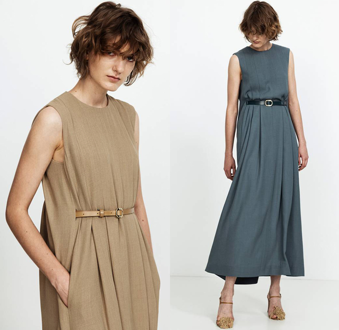 Petar Petrov 2021 Resort Cruise Pre-Spring Womens Lookbook Presentation - Scoop Sleeves Blouse Shirt Shirtdress Onesie Shorts Hanging Sleeve Slit Elongated Hem Maxi Dress Turtleneck Sleeveless Hidden Side Belt Enclosure Slouchy Pants Wrap Cap Sleeve Vest Tabard Ruffles Draped Quilted Pinstripe Blazer Capelet Pellegrina One Shoulder Blurred Floral Foliage Plant Print Sheer Fringes Heels