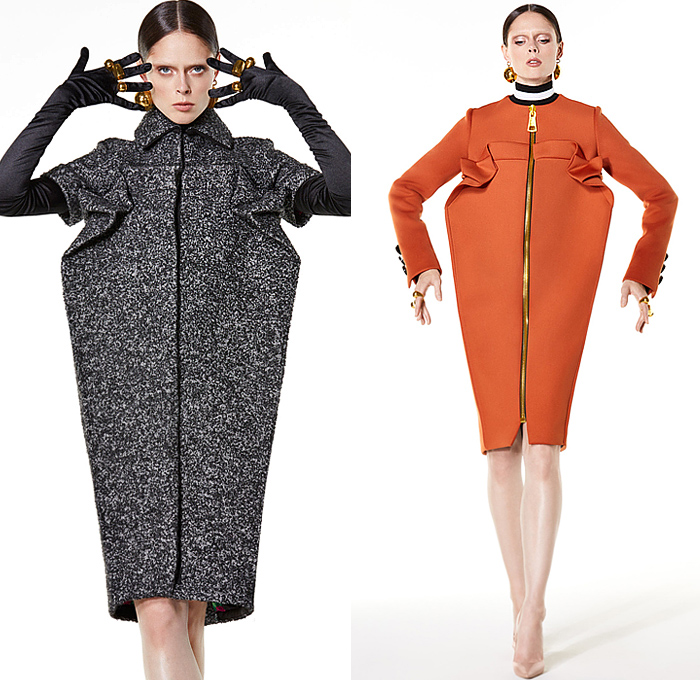 Sukeina by Omar Salam 2022-2023 Fall Autumn Winter Womens Lookbook Presentation - Rise - Origami Fold Tailoring Angular Boxy Tweed Shapewear Body Contour Knit Plaid Check Wide Collar Sport Band Bomber Jacket Bomberdress Onesie Pockets Ribbed Coatdress Coat Blazer Sweater Blouse Sheer Vest Pockets Zipper Turtleneck Organic Sculpture Sleeveless Fur Mini Dress Miniskirt Flowers Floral Pencil Skirt Cropped Pants Wide Leg Jumpsuit Coveralls Pantsuit Opera Gloves Heels