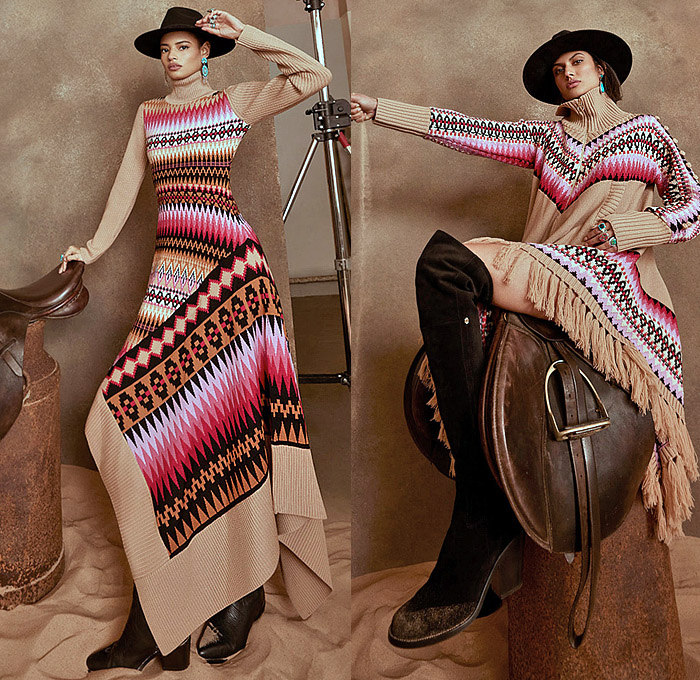 Temperley London 2022-2023 Fall Autumn Winter Womens Lookbook - London Fashion Week Collections UK - Wild West Cowgirl Vest Coat Robe Tiger Stripes Blazer Pantsuit Velvet Plaid Check Ruffles Metal Studs Tiered Leather Embroidery Geometric Tribal Zigzag Knit Sweaterdress Fringes Scissors Keys Plants Cacti Desert Flowers Floral Sheer Tulle Hearts Mesh Lace Prairie Dress Sequins Poufy Shoulders Blouse Wide Sleeves Silk Satin Gown Capelet Denim Jeans Wide Leg Palazzo Pants Boots