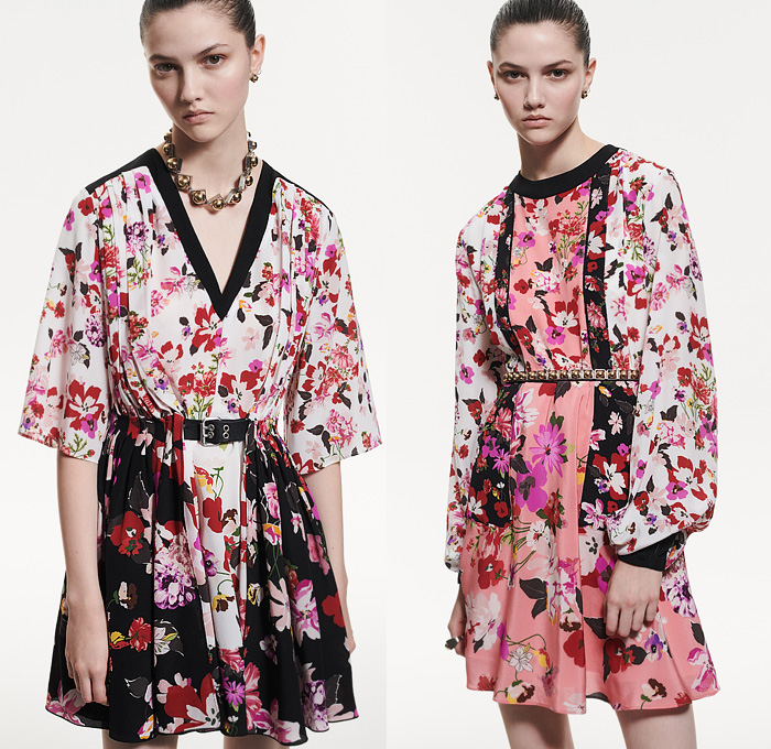 Ports 1961 2022 Resort Cruise Pre-Spring Womens Lookbook Presentation - Karl Templer – Duality Feminine Masculine Knit Crochet Weave Sweater Ribbed Buttons Panels Layers Silk Satin Bomber Jacket Flowers Floral Tuxedo Stripe Bomberdress Trench Coat Patchwork Pantsuit Handkerchief Hem Miniskirt Belt Straps Lace Embroidery Sheer Tulle Peel Away Crop Top Midriff Motorcycle Biker Long Sleeve Blouse V-Neck Cinch Accordion Pleats Cutout Shoulders Dress Slouchy Wide Leg Pants Handbag