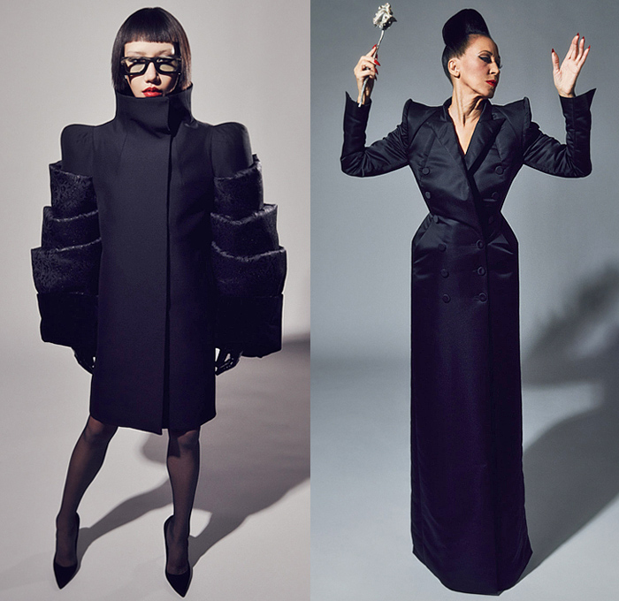 Ronald van der Kemp 2022 Spring Couture Womens Lookbook Presentation - Haute Couture High Fashion - Spiral Denim Jeans Sheer Tulle Blouse Patches Flowers Floral Embroidery Leg O'Mutton Shoulders Tiered Sculptural Quilted Jacket Crop Top Midriff Paint Turtleneck Tights Leggings Crystals Ruffles Onesie Jumpsuit MC Hammer Pants Gold Brocade Miniskirt Geometric Stained Glass Bandeau Tiles Dress Gown One Shoulder Mono-Legged Wings Bow Draped Veil Pagoda Sleeves Coat Boots Heels