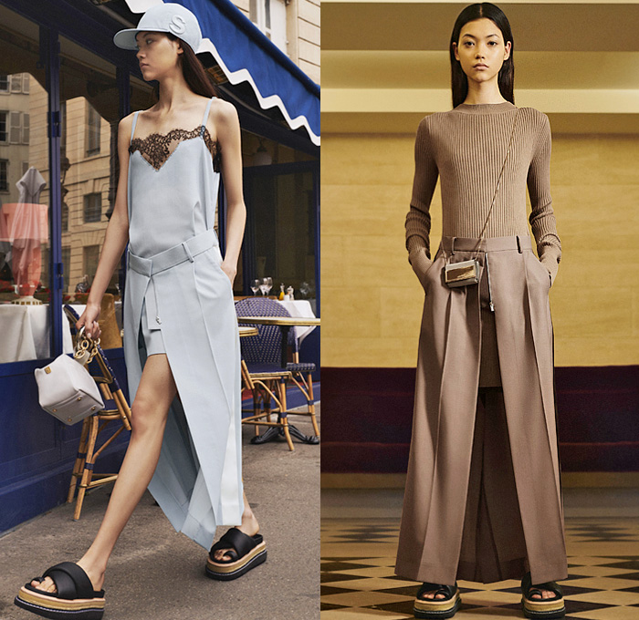 Sacai 2022 Resort Cruise Pre-Spring Womens Looks | Denim Jeans Fashion