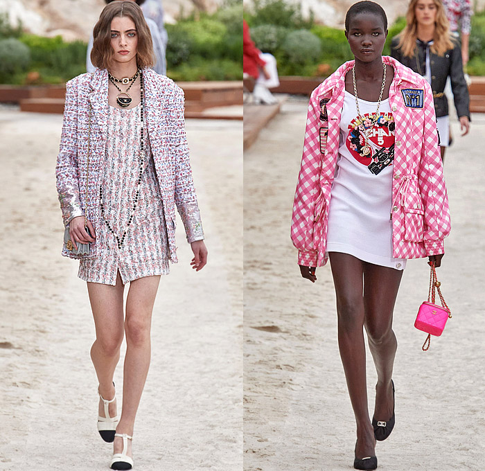 Chanel 2023 Resort Cruise Womens Runway Collection  Denim Jeans Fashion  Week Runway Catwalks, Fashion Shows, Season Collections Lookbooks > Fashion  Forward Curation < Trendcast Trendsetting Forecast Styles Spring Summer Fall  Autumn Winter Designer Brands