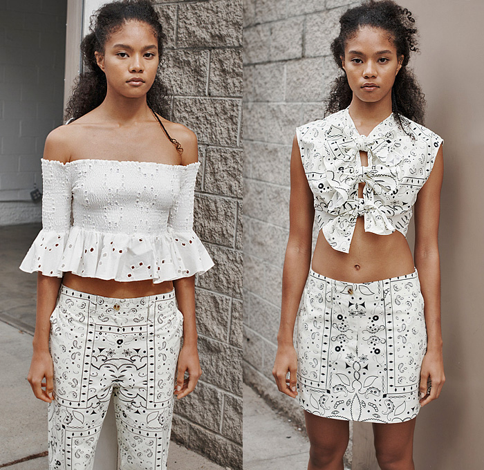 Thakoon 2023 Spring Summer Womens New York Fashion Week Shirt Holes Bows Denim Jeans Observer 03 