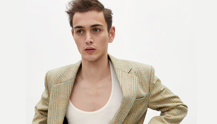 Bottega Veneta 2024 Pre-Fall Autumn Mens Lookbook - Knit Basketweave Poncho Outerwear Coat Jacket Plaid Check Stripes Sweater Jumper Cardigan Utility Pockets Long Sleeve Shirt Neck Tie Suit Blazer Herringbone Corduroy Sailor Collar Capelet Leather Caftan Kaftan Onesie Manskirt Kilt Wide Leg Baggy Shorts Extra Hem Curved Shoulders Handbag Tote Boots Sandals Bottega Veneta 2024 Pre-Fall Autumn Mens Lookbook - Knit Basketweave Poncho Outerwear Coat Jacket Plaid Check Stripes Sweater Jumper Cardigan Utility Pockets Long Sleeve Shirt Neck Tie Suit Blazer Herringbone Corduroy Sailor Collar Capelet Leather Caftan Kaftan Onesie Manskirt Kilt Wide Leg Baggy Shorts Extra Hem Curved Shoulders Handbag Tote Boots Sandals