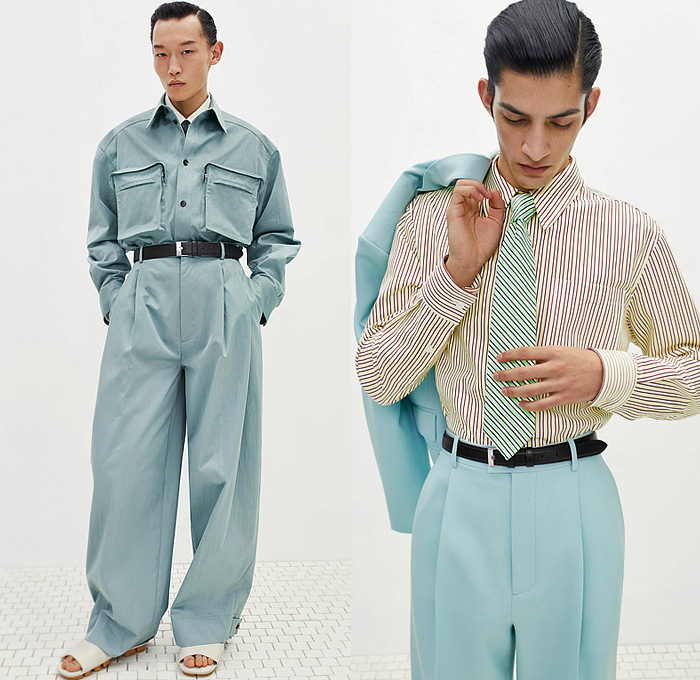 Bottega Veneta 2024 Pre-Fall Autumn Mens Lookbook - Knit Basketweave Poncho Outerwear Coat Jacket Plaid Check Stripes Sweater Jumper Cardigan Utility Pockets Long Sleeve Shirt Neck Tie Suit Blazer Herringbone Corduroy Sailor Collar Capelet Leather Caftan Kaftan Onesie Manskirt Kilt Wide Leg Baggy Shorts Extra Hem Curved Shoulders Handbag Tote Boots Sandals Bottega Veneta 2024 Pre-Fall Autumn Mens Lookbook - Knit Basketweave Poncho Outerwear Coat Jacket Plaid Check Stripes Sweater Jumper Cardigan Utility Pockets Long Sleeve Shirt Neck Tie Suit Blazer Herringbone Corduroy Sailor Collar Capelet Leather Caftan Kaftan Onesie Manskirt Kilt Wide Leg Baggy Shorts Extra Hem Curved Shoulders Handbag Tote Boots Sandals