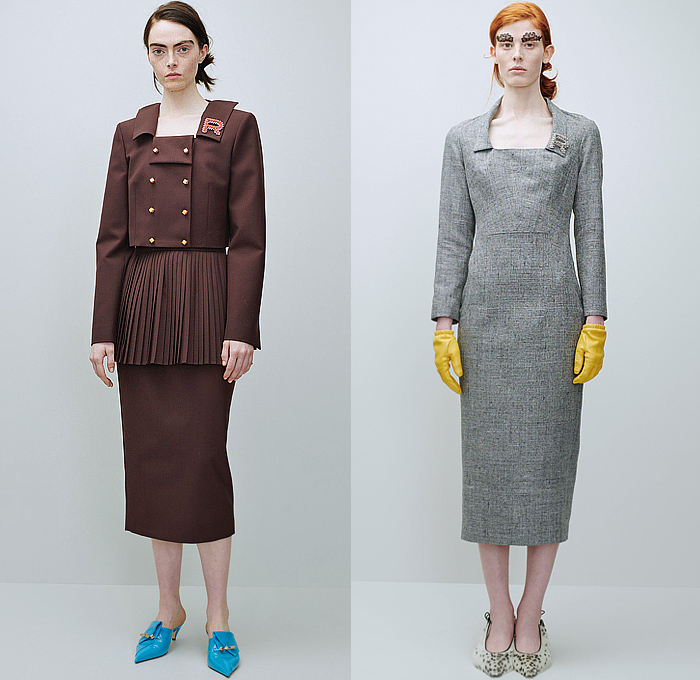 Rochas 2024-2025 Fall Autumn Winter Womens Lookbook Presentation - Paris Fashion Week Femme PFW - The Eye Has to Travel - Denim Jeans Blazer Embroidery Veins Fur Loungewear Quilted Puffer Silk Satin Flowers Floral Sheer Tulle Lace Tights Stockings Knit Blanket Robe Cheetah Velvet Trench Coat Draped Brooch Broche Strings Slouchy One Shoulder Gauntlet Art Deco Shells Metal Coils Padded Accordion Pleats Rectangular Neck Stripes Maxi Dress Purse Clutch Heels Flats