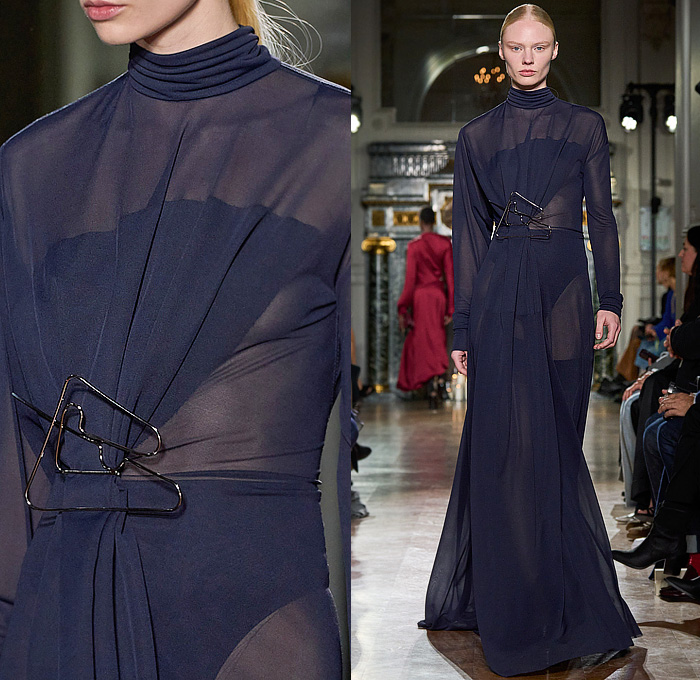 Victoria Beckham 2024-2025 Fall Autumn Winter Womens Runway Looks - Paris Fashion Week PFW - Japanese Denim Jeans High Collar Funnel Neck Turtleneck Pencil Skirt High Waist Wide Leg Flare Knit Sweater Jumper Asymmetrical Deconstructed Chain Fringes Wire Hanger Brooch Dress Coils Tights Stockings Silk Blazer Jacket Strapless Leather Aviator Trench Coat Nautical Hood Boxy Frankenstein Shoulders Pantsuit Sheer Tulle Gown Loafers Handbag Victoria Beckham 2024-2025 Fall Autumn Winter Womens Runway Looks - Paris Fashion Week PFW - Japanese Denim Jeans High Collar Funnel Neck Turtleneck Pencil Skirt High Waist Wide Leg Flare Knit Sweater Jumper Asymmetrical Deconstructed Chain Fringes Wire Hanger Brooch Dress Coils Tights Stockings Silk Blazer Jacket Strapless Leather Aviator Trench Coat Nautical Hood Boxy Frankenstein Shoulders Pantsuit Sheer Tulle Gown Loafers Handbag