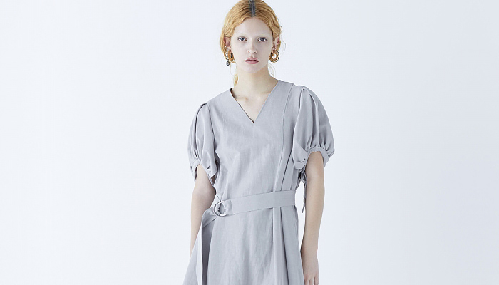 tactor 2024 Spring Summer Womens Lookbook Presentation - Rakuten Fashion Week Tokyo Japan - Days - Nayuko Yamamoto - Knit Sweater Jumper Origami Creases Pleats Fold Over Tied Blazer Jacket Drawstring Cinch Pockets Draped Sleeves Blouse Stripes Poufy Shoulders Zigzag Culottes Baggy Wide Leg Loose Palazzo Pants Patchwork Midi Skirt Tights Leggings Milkmaid Shift Dress Sleeveless Bowling Shirt Sandals