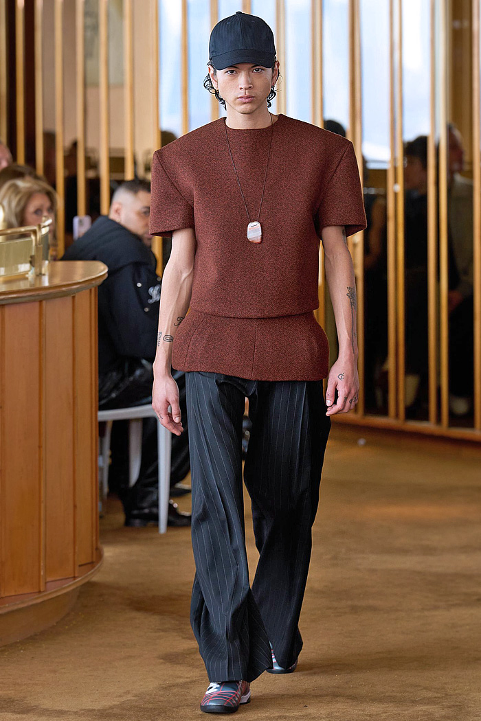 Campillo 2026-2027 Fall Winter Mens Fashion Trends - Charro jacket, wide leg denim jeans, pleats, horse saddle, horsehair, onyx