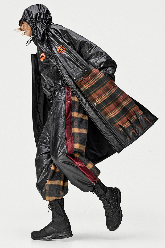 Rolf Ekroth 2026-2027 Fall Winter Mens Fashion Trends - fishnet, pockets, vests, quilted, patchwork, tartan, camo, manskirt, boots