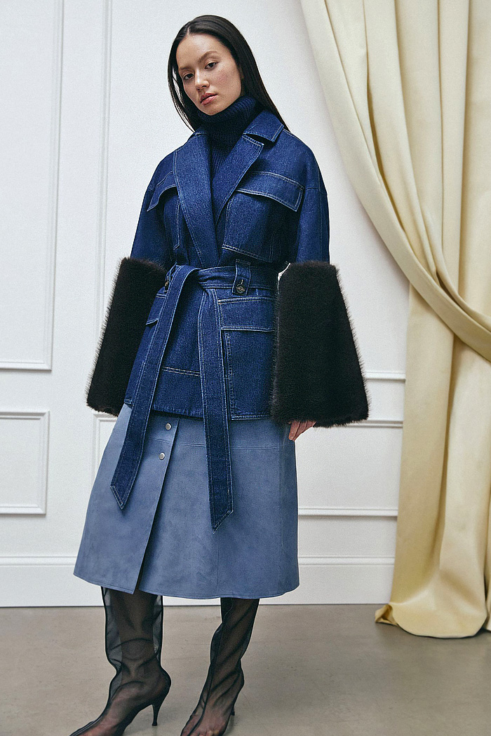 Tanya Taylor 2026-2027 Fall Winter Womens Fashion - Denim, Jeans, Knit, Check, Swans, Silk, Suede, Sequins, Poncho, Slip Dress