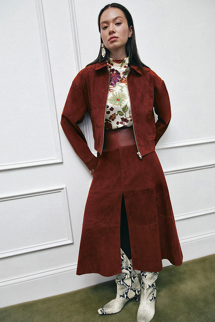 Tanya Taylor 2026-2027 Fall Winter Womens Fashion - Denim, Jeans, Knit, Check, Swans, Silk, Suede, Sequins, Poncho, Slip Dress