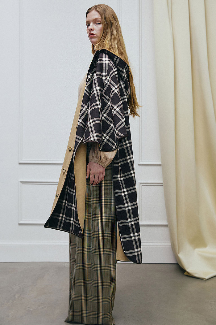 Tanya Taylor 2026-2027 Fall Winter Womens Fashion - Denim, Jeans, Knit, Check, Swans, Silk, Suede, Sequins, Poncho, Slip Dress