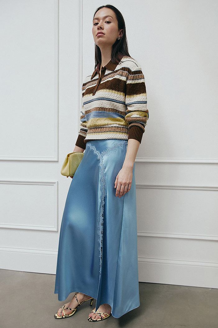 Tanya Taylor 2026-2027 Fall Winter Womens Fashion - Denim, Jeans, Knit, Check, Swans, Silk, Suede, Sequins, Poncho, Slip Dress